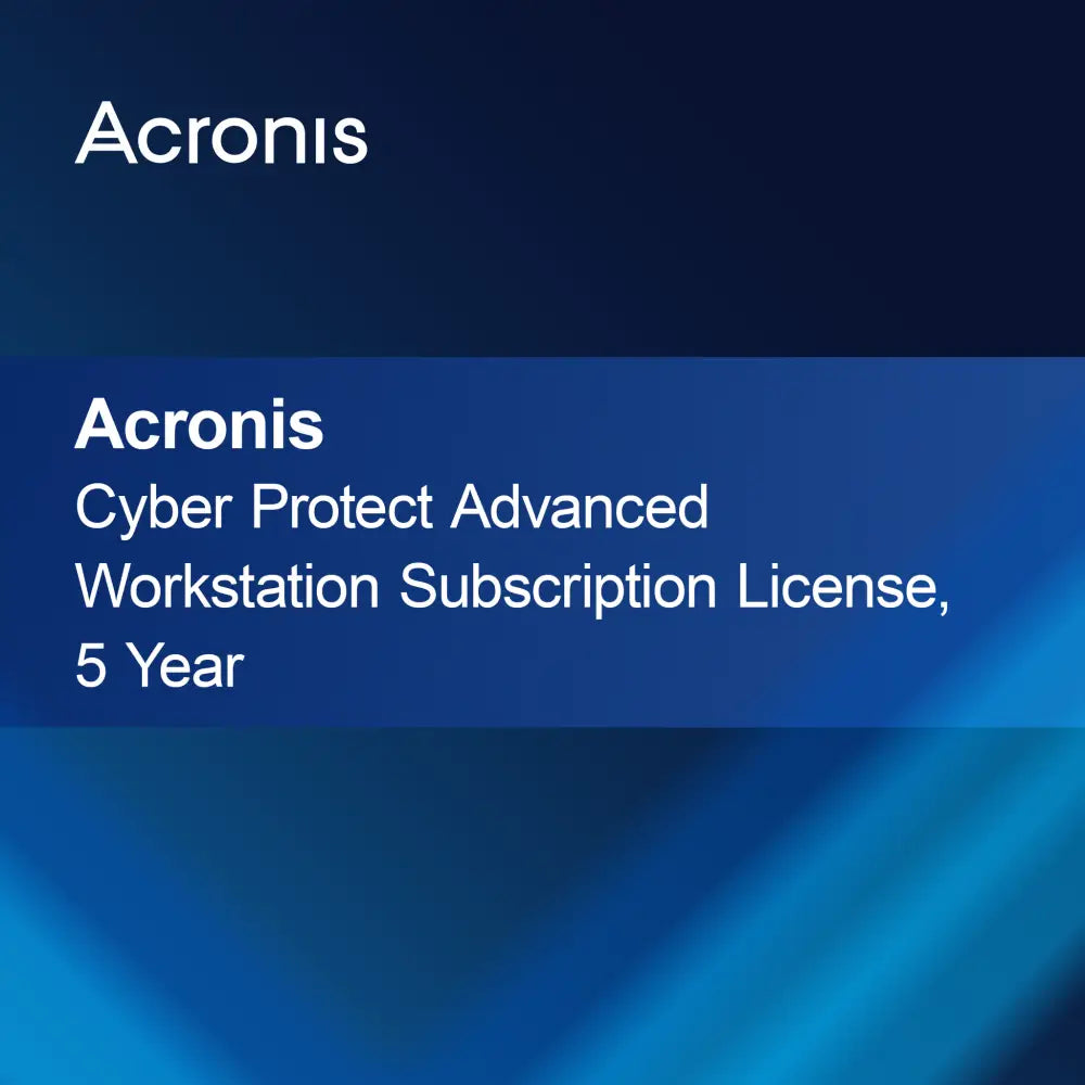 Licenca za naročnino Acronis Cyber Protect Advanced Workstation, 5 let