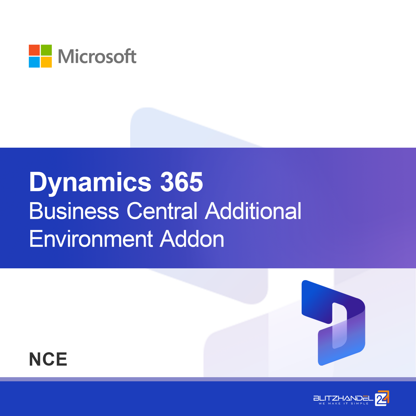 Dodatna okoljska razširitev Dynamics 365 Business Central (NCE)