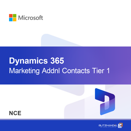 Dynamics 365 Marketing dodatni stiki raven 1 (NCE)