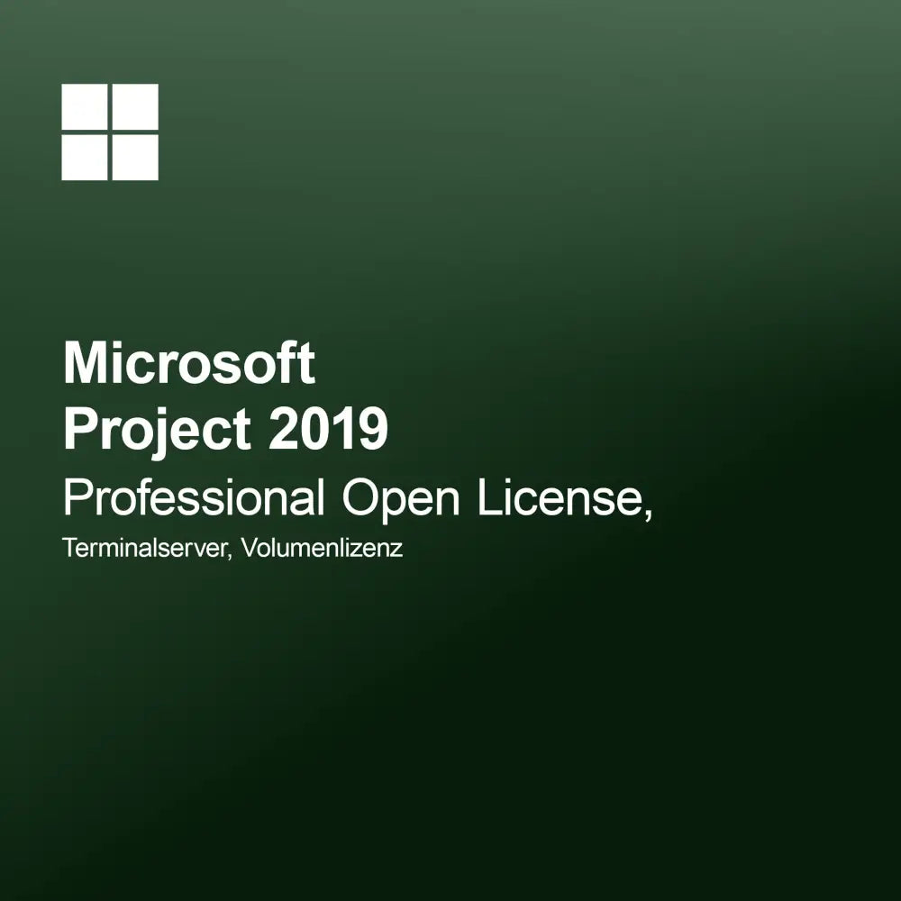 Microsoft Project 2019 Professional odprta licenca, terminalski strežnik, volumen licenca