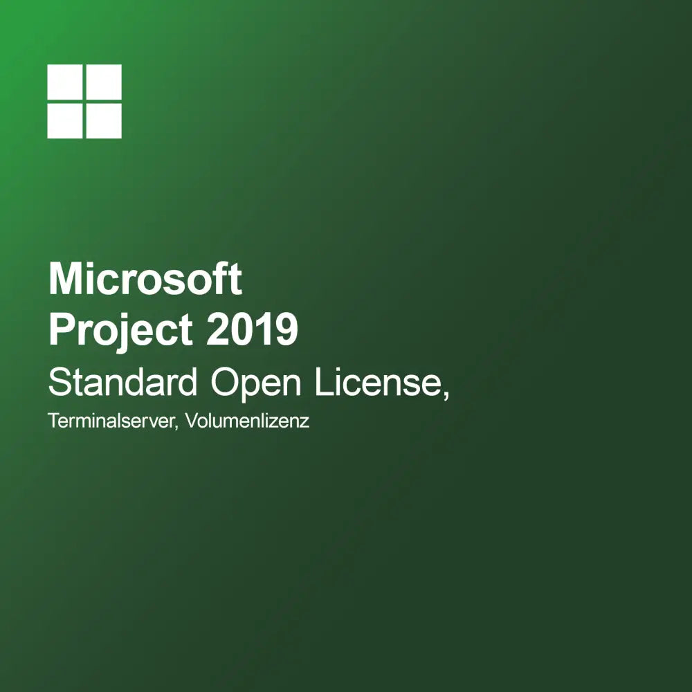 Microsoft Project 2019 Standard Open License, Terminalni strežnik, volumen licenca