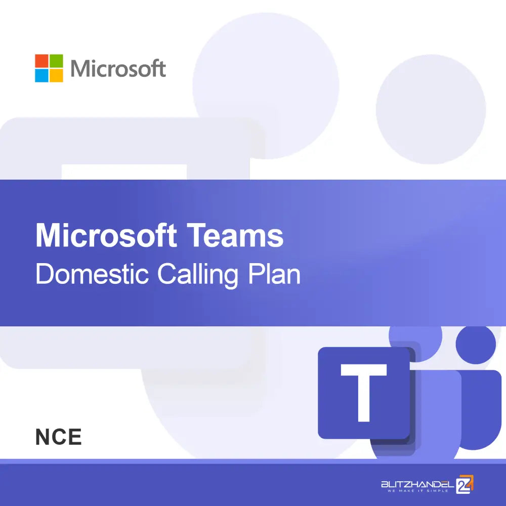 Microsoft Teams domači klicni načrt (NCE)