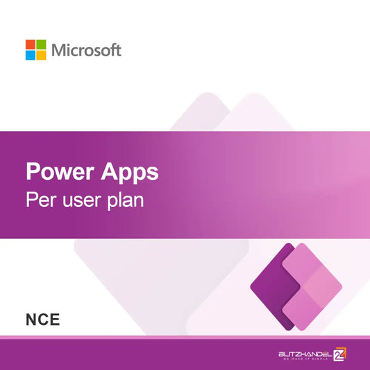 Power Apps načrt na uporabnika (NCE)