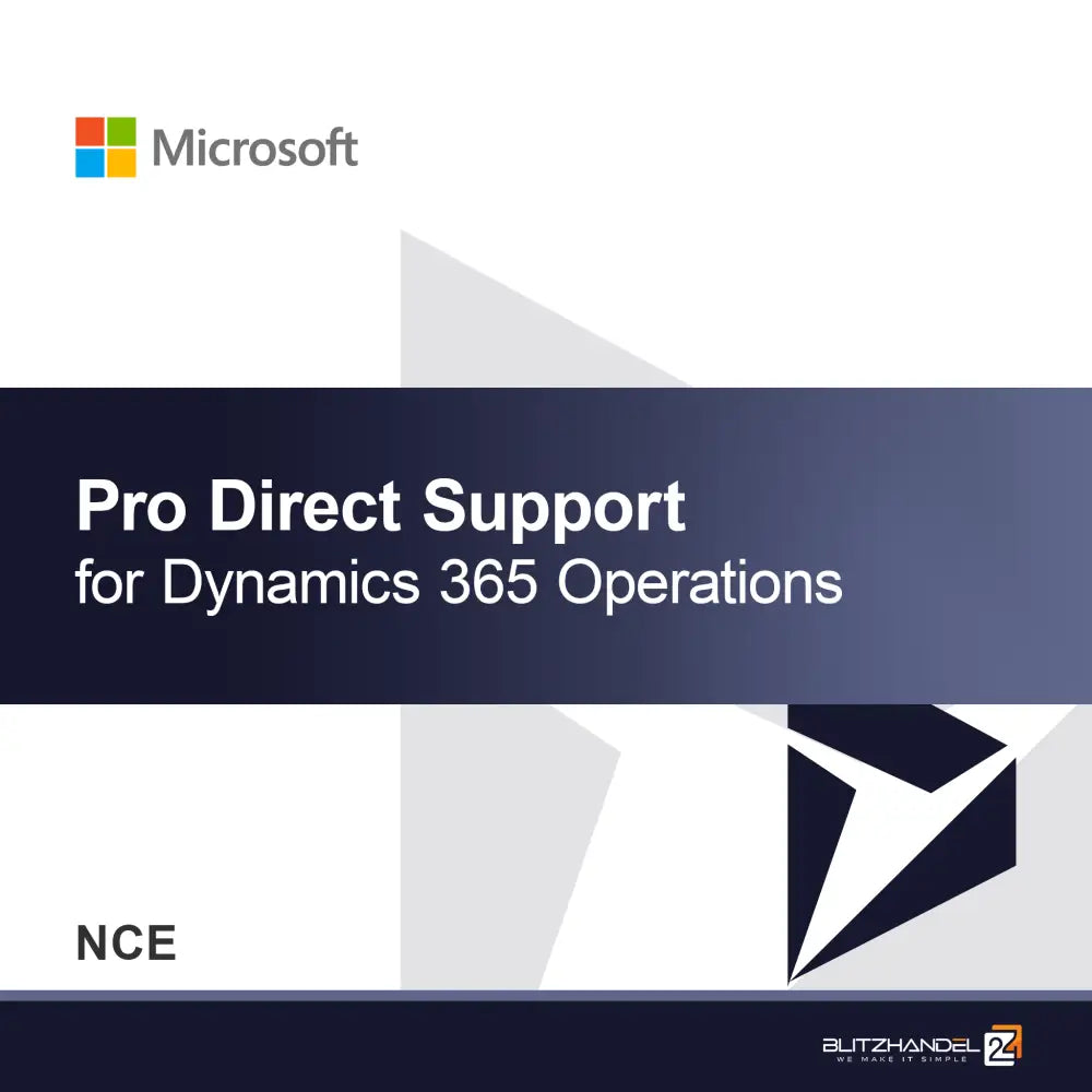 Pro Direct podpora za Dynamics 365 Operations (NCE)