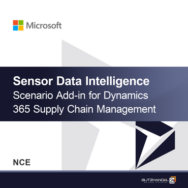 Dodatna funkcija za scenarij inteligence podatkov senzorjev za Dynamics 365 Supply Chain Management (NCE)