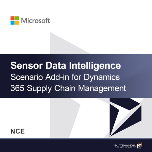 Dodatna funkcija za scenarij inteligence podatkov senzorjev za Dynamics 365 Supply Chain Management (NCE)