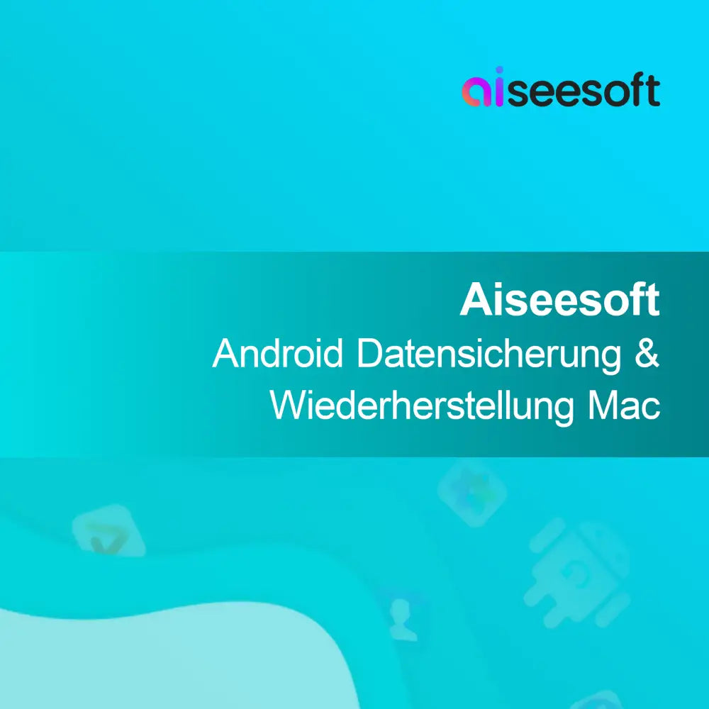 Aiseesoft Android varnostno kopiranje in obnavljanje Mac