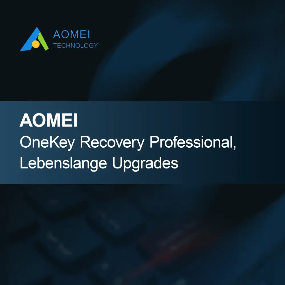 AOMEI OneKey Recovery Professional, doživljenjske nadgradnje