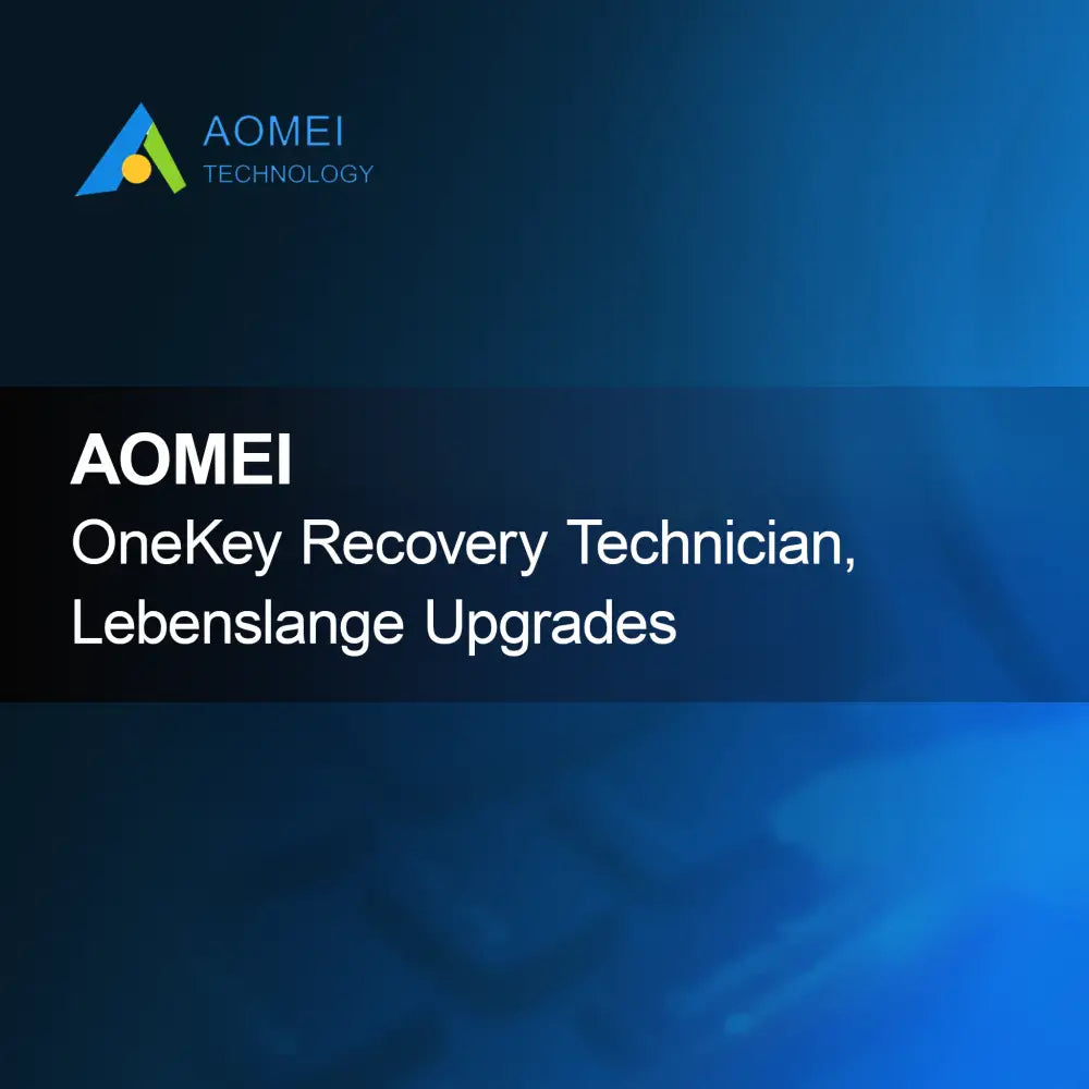 AOMEI OneKey Recovery Technician, doživljenjske nadgradnje