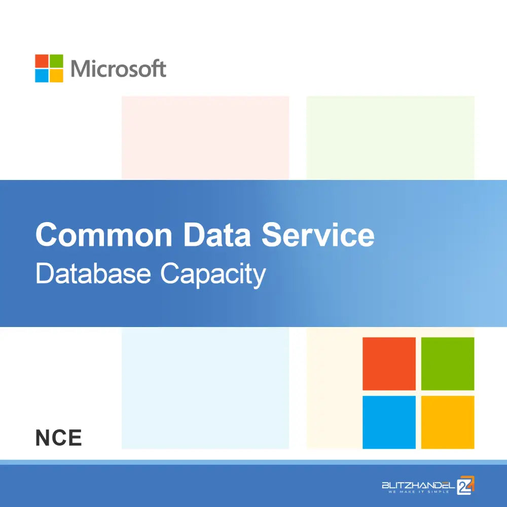 Kapaciteta baze podatkov Common Data Service (NCE)