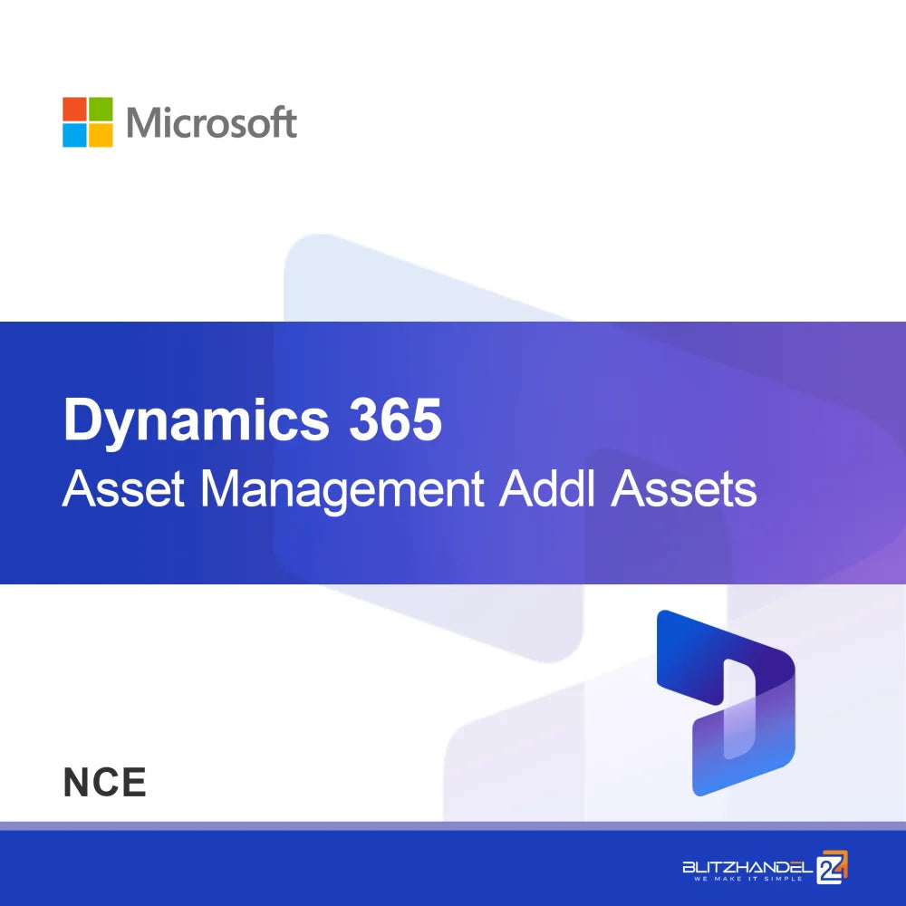 Dynamics 365 Upravljanje sredstev Dodatna sredstva (NCE)