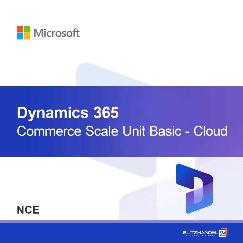 Dynamics 365 Commerce Scale Unit Basic - oblak (NCE)