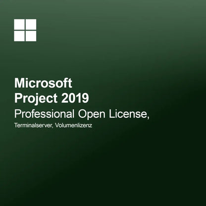 Microsoft Project 2019 Professional odprta licenca, terminalski strežnik, volumen licenca