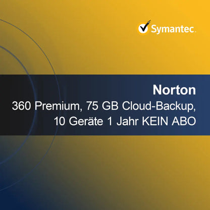 Norton 360 Premium, 75 GB varnostna kopija v oblaku, 10 naprav 1 leto BREZ NAROČNINE