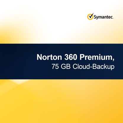 Norton 360 Premium, 75 GB varnostna kopija v oblaku