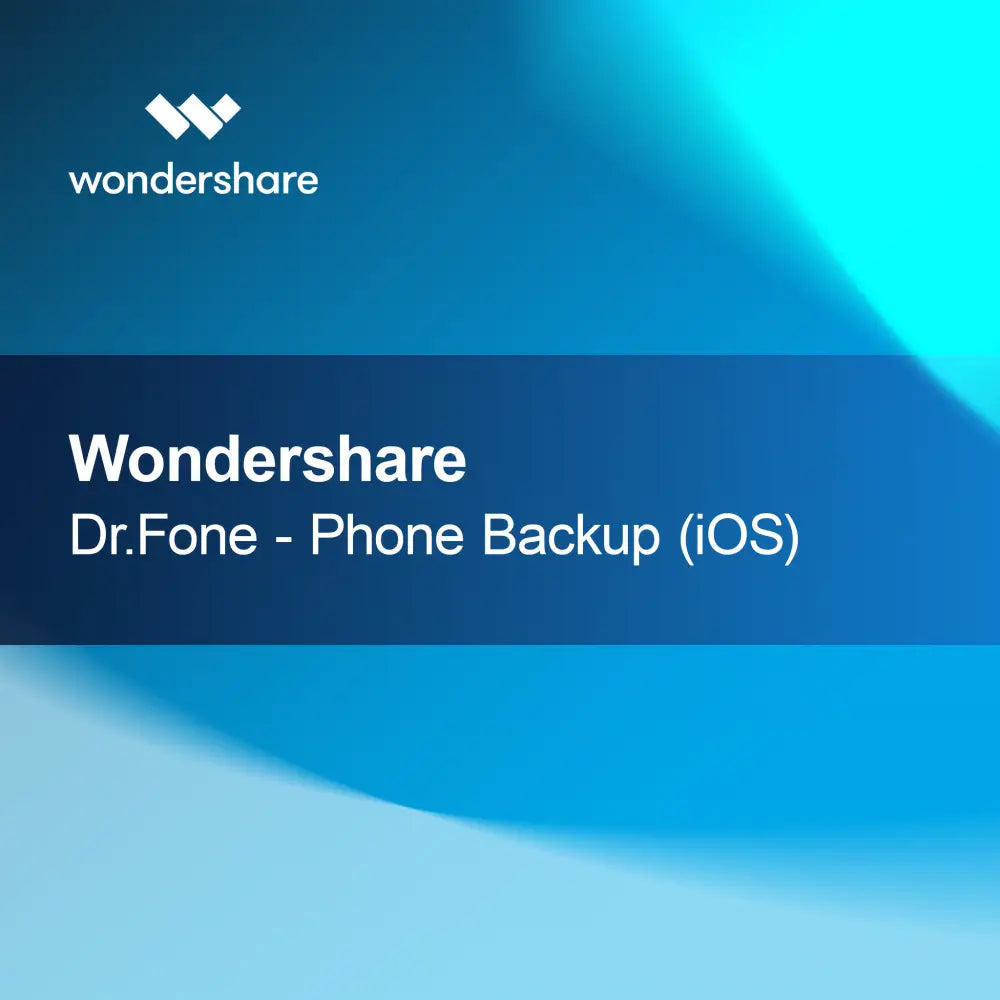 Wondershare Dr.Fone - Varnostna kopija telefona (iOS)